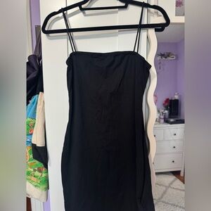 Black bodycon mini dress